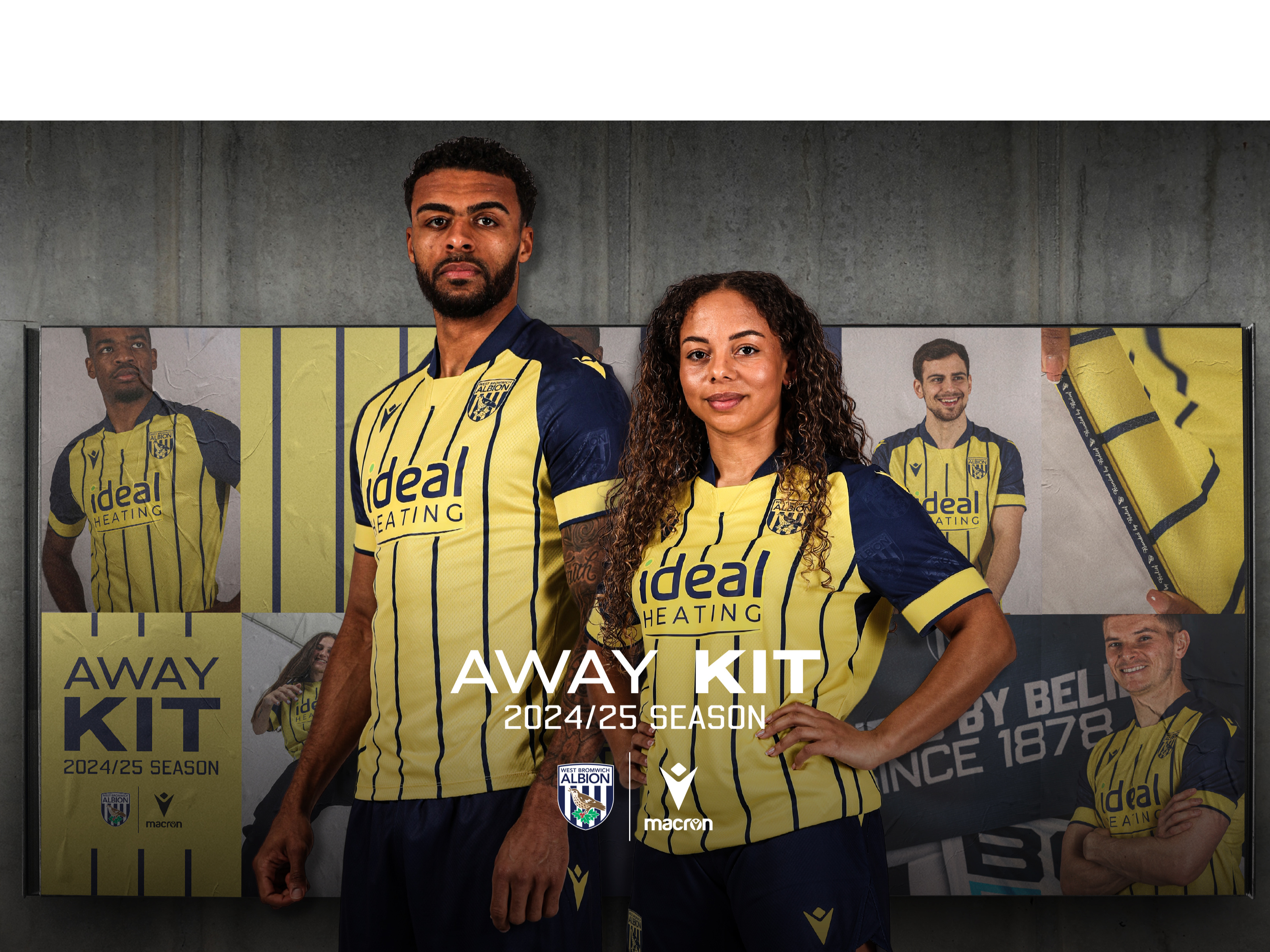 Championship West Brom Away Kit West Bromwich Albion 25/26 Macron